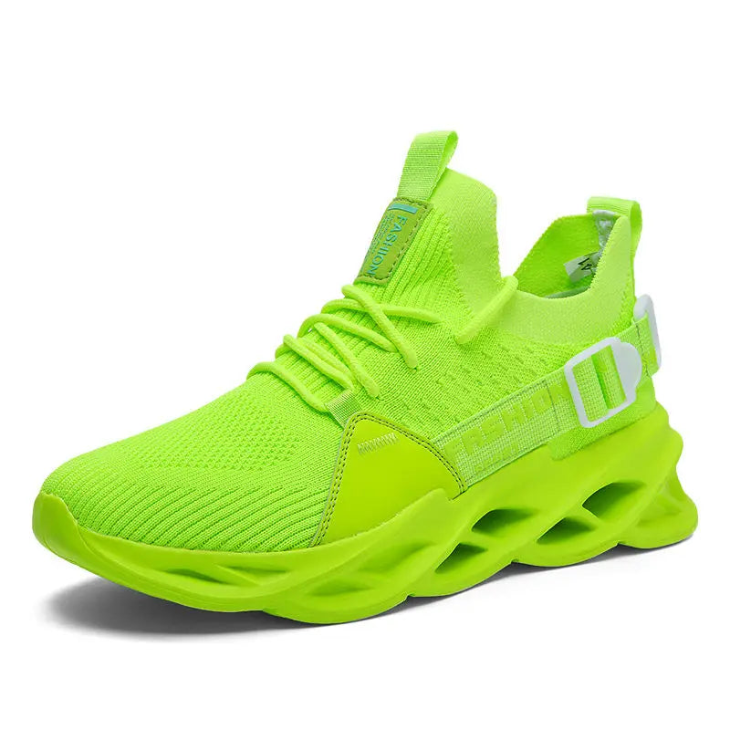 Hot Sale Fashion Purple Casual Sneakers Women Men Blade Running Shoes Big Size 48 Light Breathable Sports Shoes Men Mesh Sneaker