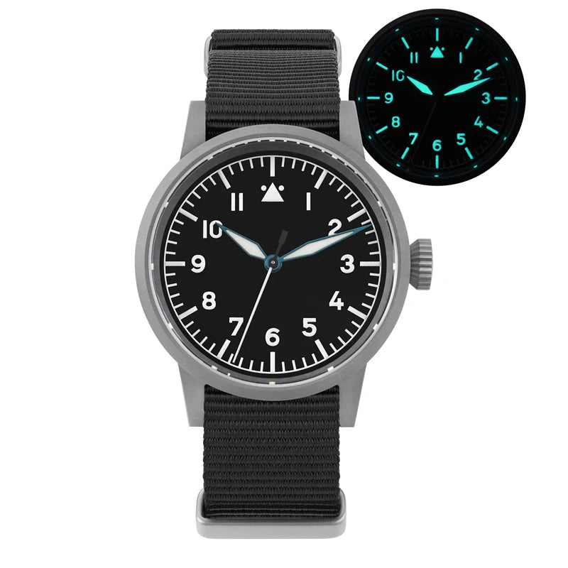 militado ML10 Quartz Watch VH31 Sweeping Second Movement 316L sandblasted coating Sapphire BGW9 Luminous 100m Waterproof Watch