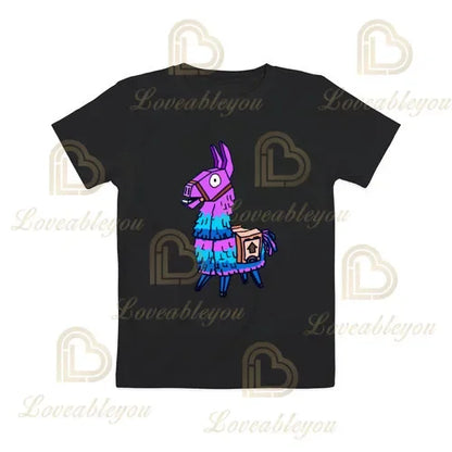 Boys Girls Cartoon T-shirt Fortnite Tshirt Battle Royale 3D 3 To 14 Years Victory Royale Game Kids Tops Teen Clothes