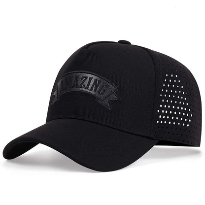 Casquettes de baseball unisexes AMAZING avec lettres brodées – Printemps-été – Plein air – Chapeaux décontractés ajustables – Chapeau anti-UV