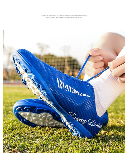 Hot Selling Youth Professional Long Nail Soccer Shoes Men's Broken Nail Football Shoes Children's Student Training Shoes
