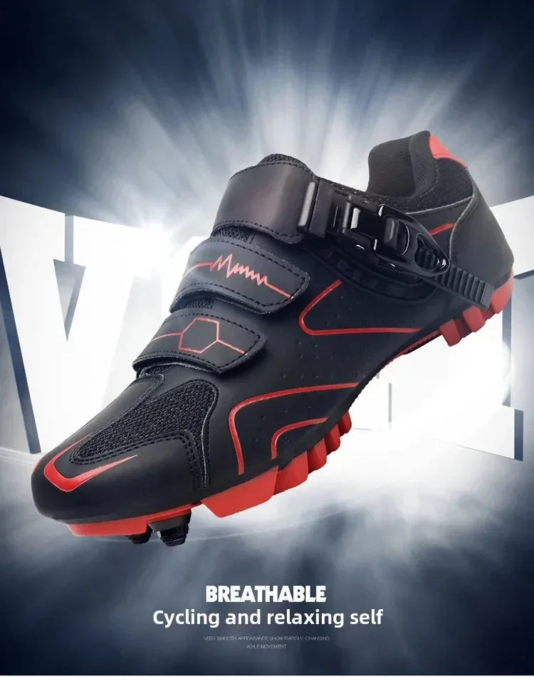 Unisex fietsschoenen met harde zool – 4-seizoenen racefietsschoenen met klikpedalen voor MTB en buitensporten