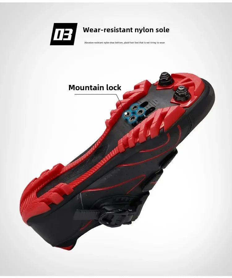 Unisex fietsschoenen met harde zool – 4-seizoenen racefietsschoenen met klikpedalen voor MTB en buitensporten