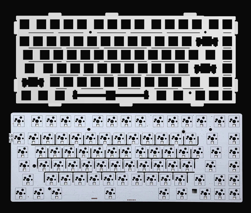 Tastiera meccanica wireless MCHOSE G75 Pro, layout 75%, montaggio gasket, 5 strati di smorzamento, retroilluminazione RGB, tri-mode, hot-swappable