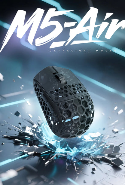 Darmoshark M5Air Forged Carbon Fiber Wireless 8K Gaming Mouse PAW3950 30K DPI Small Hand Finger Grip Game Macro Mice Lightweight