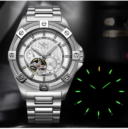 Yelang V1024 Men Brand Watches 44mm Japan miyota 82S7 Automatic Mechanical movement Luminous Men 100m Waterproof Watch business