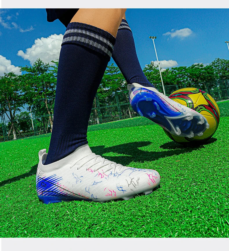 Chaussures de football pour homme, chaussures de foot antidérapantes, baskets d'entraînement FG, crampons de qualité supérieure, vente en gros, drop shipping, unisexe, adulte