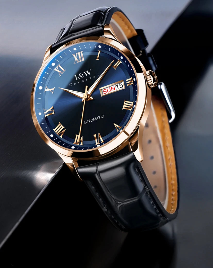 Carnival Brand High-end Series I&W Mechanical Watches Luxury Sapphire MIYOTA Movement Automatic Watches HD Luminous Reloj Hombre