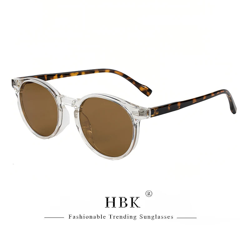 HBK Fashion polarizované sluneční brýle pro muže, kulatý rám TR90, módní sluneční brýle pro ženy, na řízení, sportovní, UV400, Lunette De Soleil Homme