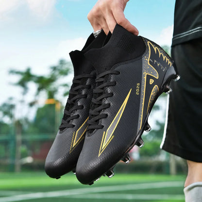 New Men Soccer Shoes High-quality Indoor Football Boots Sports Shoes Futsal High Ankle Non-Slip Outdoor Ultralight Non-Slip