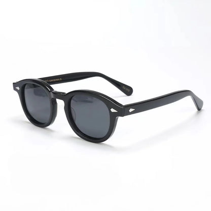 Lunettes de soleil polarisées Johnny Depp LEMTOSH Premium tendance pour homme et femme, montures vintage en acétate, carrées, pour homme et couple