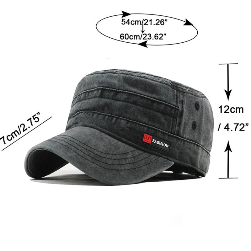 1pc Spring and Autumn Flat Top for Men and Women Soft Top Baseball Caps with FS Label, Outdoor Fishing Sunshade,Daily Use