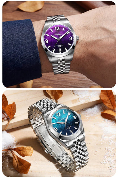 ADDIESDIVE AD2547 BGW9 Super Luminous Men Watch Sapphire Glass 10Bar Waterproof  316L Stainless Steel Automatic Mechanical Watch