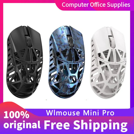 Mouse profesional Wlmouse Mini Pro, ușor, din aliaj de magneziu, mouse de gaming wireless cu trei moduri, rată de polling 8K, PAW3950, DPI30000