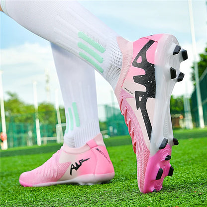 Chaussures de football professionnelles pour hommes, chaussures de foot pour adultes, crampons de football de club, chaussures d'entraînement ultralégères, baskets de football d'extérieur