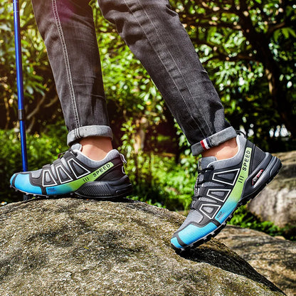 Lockless-Fahrradschuhe für Herren, Outdoor-Wander- und Cross-Country-Schuhe mit rutschfester Sohle, atmungsaktive Sportschuhe, Rennradschuhe