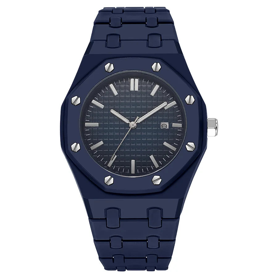 New Fashion Men Luxury Calendar Watch Women Business Casual Quartz Watches Sports Plastic Watch Students Watches Reloj Hombre