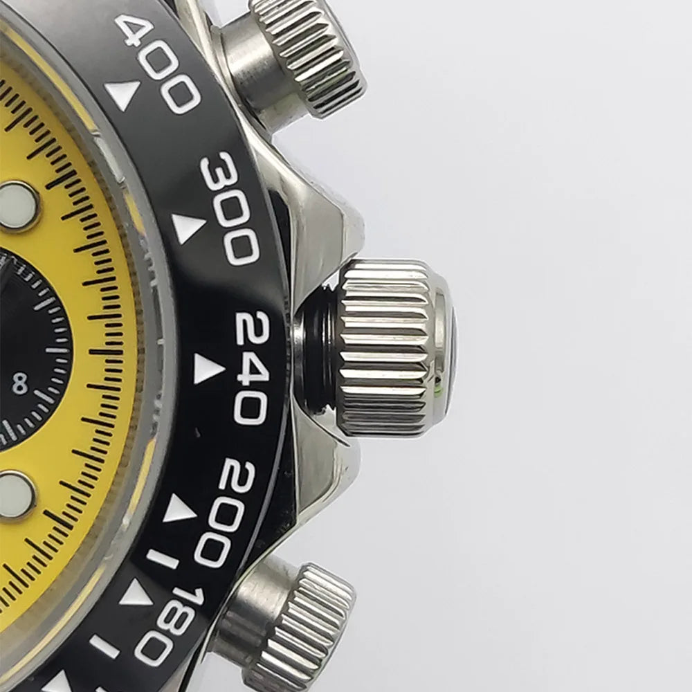 2025 New Design Vintage Men's Watch Moon Quartz Watch Men's Speed Sport Chronograph AR Sapphire VK64 Clock Men watch