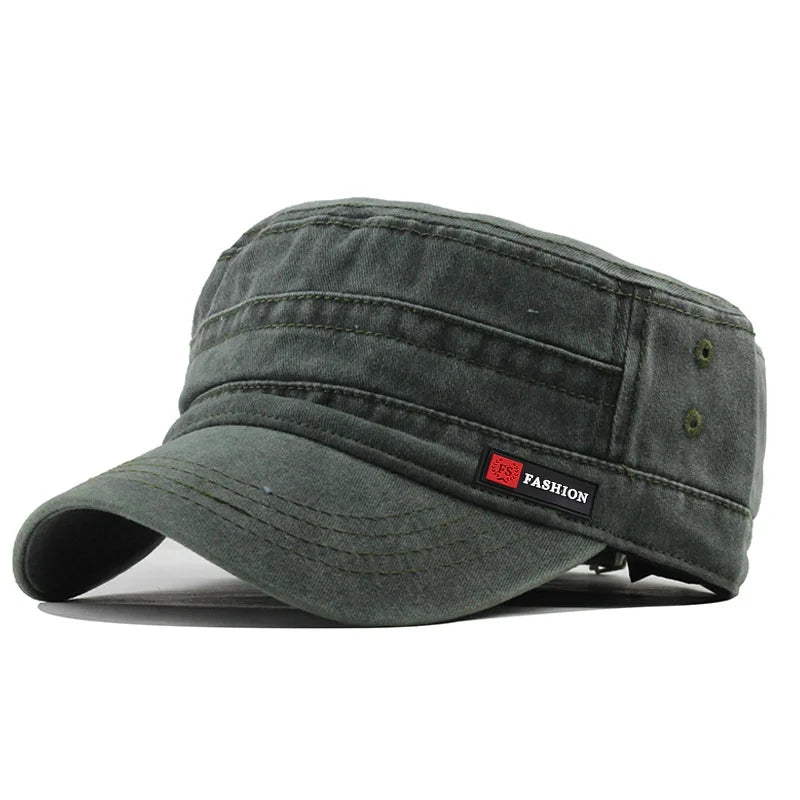 1pc Spring and Autumn Flat Top for Men and Women Soft Top Baseball Caps with FS Label, Outdoor Fishing Sunshade,Daily Use