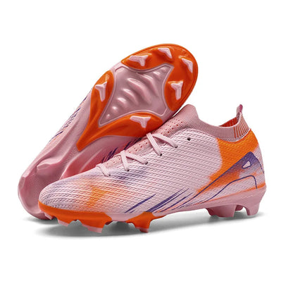 Professional Men's Outdoor FG Bottomed Football Shoes Adult Durable Comfortable Training Shoes Teenagers Non Slip Soccer Shoes
