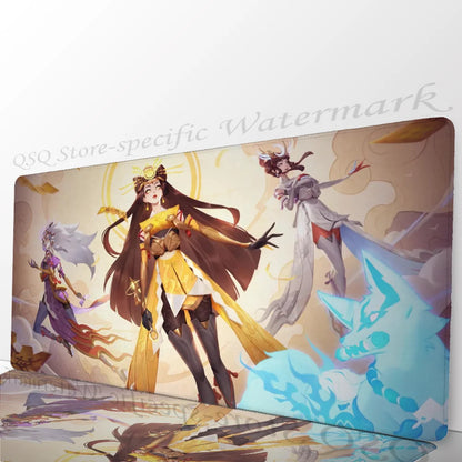 Amaterasu Kiriko Overwatch Mousepad Mouse Mat Desk Mat With Pad Gaming Accessories Prime Gaming XXL Keyboard Pad Padding Mat