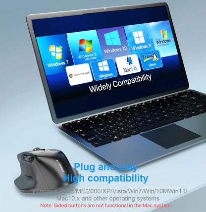 Rato Gaming Sem Fios E-YOOSO X-31 USB 2.4G de Grande Dimensão para Mãos Grandes, PAW3212, 4800 DPI, 5 Botões, para Gamer, Computador Portátil e PC