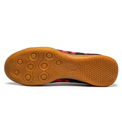 Chaussures de football de sport pour homme, à semelle plate, d'intérieur, montantes pour adultes, résistantes à l'usure, chaussures d'entraînement, pour adolescents, antidérapantes