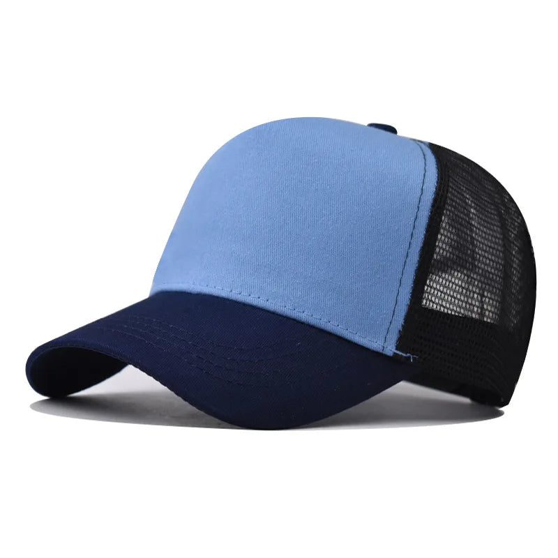 Baseballkasket til voksne Netkasket Lavt buet skygge Hat Unisex Sommerhat Åndbar hat med skygge Forår/efterår-kasket Hiphop-kasket med tæt pasform