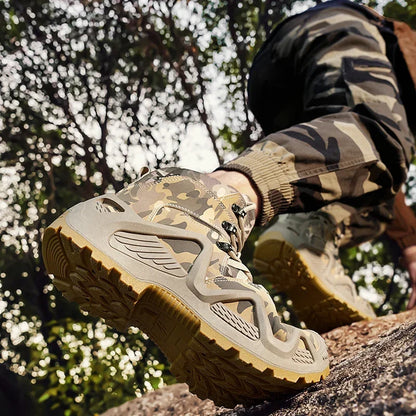 Antislip en slijtvaste wandelschoenen, comfortabele werklaarzen voor de woestijn, herfst- en winterplatformschoenen en enkellaarzen, herensneeuwlaarzen
