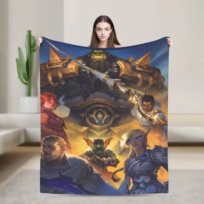 WOW World of Warcraft Blankets Quality Soft  Bedding Throws Winter Kids Bedroom Novelty Bedspread