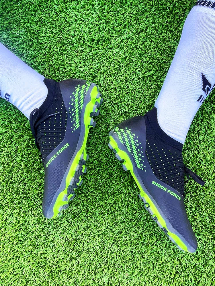 Chaussures de football pour homme, chaussures de foot tendance pour jeunes, chaussures d'entraînement en tricot, respirantes, Society Campo, antidérapantes, chaussures de sport
