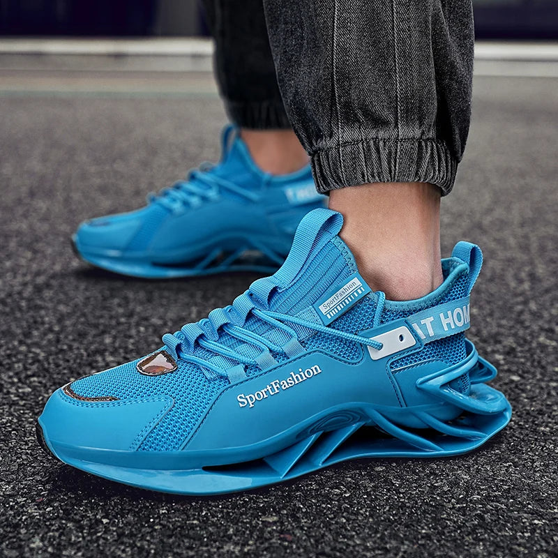 Chaussures de course pour homme : nouvelles baskets en maille respirante, semelle antidérapante et résistante à l'usure, pour le sport quotidien, tendance, mode et décontractées