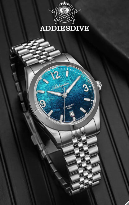 ADDIESDIVE AD2547 BGW9 Super Luminous Men Watch Sapphire Glass 10Bar Waterproof  316L Stainless Steel Automatic Mechanical Watch