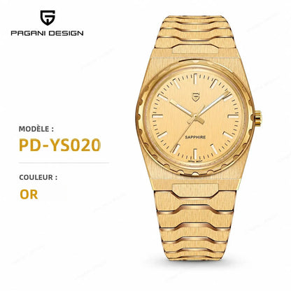 PAGANI DESIGN 2026 New 7mm Fashion Men's V2 Quartz Watch 10Bar Waterproof Stainless Steel Sapphire C3 reloj hombre Watches male