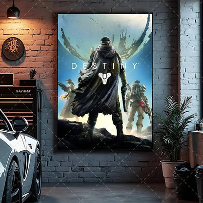 Game Destiny 2 Poster Art With Prints Home Bedroom Living Room Decoration Gift