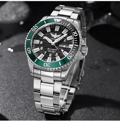 Yelang V1217 42mm Japan Eco-Drive Solar Watch Men's Watch 300M Diver Watch 30ATM Professional Waterproof Sapphire Luminous