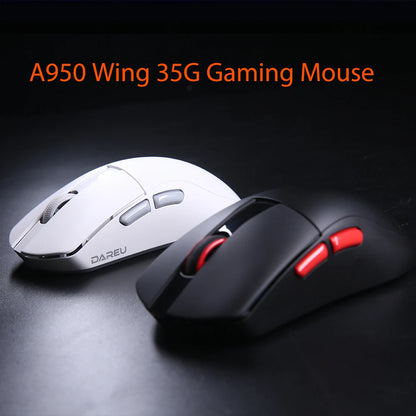 DAREU Dual-Mode Gaming Mouse 8KHz Wireless & Wired, 30,000 DPI Lightweight Gaming Mouse with AIM-750 Sensor, RGB Macro Gaming Mouse
