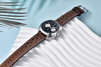 PAGANI DESIGN 2026 Retro Luxury Men's Quartz Watches Sports Chronograph VK63 Watch For Men AR Sapphire Waterproof Leather Clock