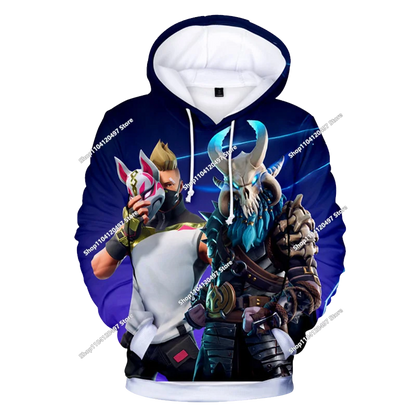 2025 3D New Children's Anime Fortnite Printed Sweater Series Pullover Generation Trend Brand Hoodie Gift