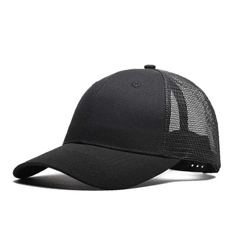Baseballkasket til mænd og kvinder, sommer, udendørs, camouflage, solhat, åndbar mesh-kasket, ensfarvet, snapback, casquette, benfarvet, til mænd