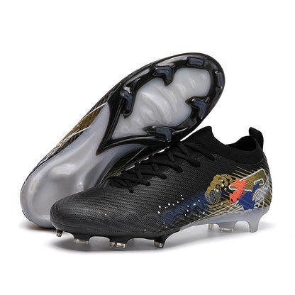Chaussures de football pour homme, gazon, ultralégères, sportives et confortables, pour adulte, antidérapantes, crampons d'extérieur, sport, futsal, entraînement, match