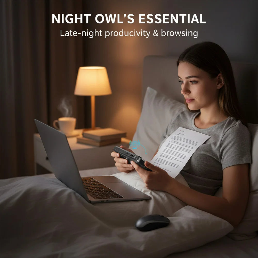 Teclado Bluetooth Mini MRSVI A8 PLUS, teclado inalámbrico retroiluminado de 2.4GHz con panel táctil para Android TV Box, Mac, portátil y Windows