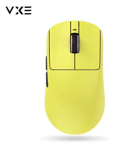 Mouse gaming ergonomic wireless VXE Dragonfly R1 ușor, senzor PAW3395, trei moduri, latență redusă, pentru PC, jucători, birou, cadou