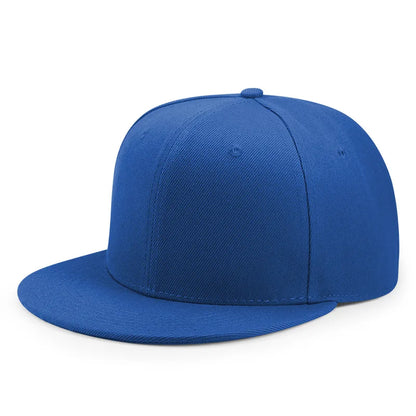 Hurtowa sprzedaż 40 kolorów regulowanych czapek z płaskim daszkiem typu snapback – damskie modne czapki baseballowe z poliestru, męskie czapki sportowe w stylu hip-hopowym
