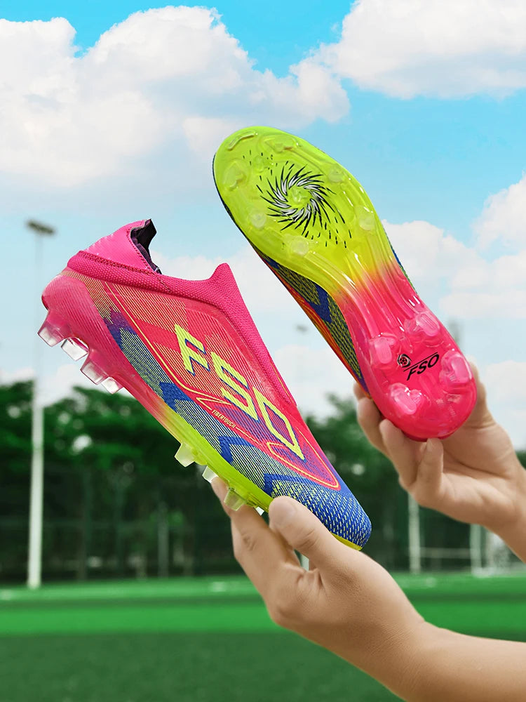 Chaussures de football pour homme New Society Grass Tenis - Chaussures de sport d'extérieur ultralégères et respirantes pour adulte - Chaussures de football pour homme - Baskets de football