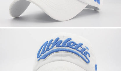 Baseballkappe mit großer Buchstabenstickerei für Herren, Sommer, Freizeit, Damenmode, Snapback, Baumwollkappen, Schirm, Hip-Hop-Mütze, Herbst, verstellbar