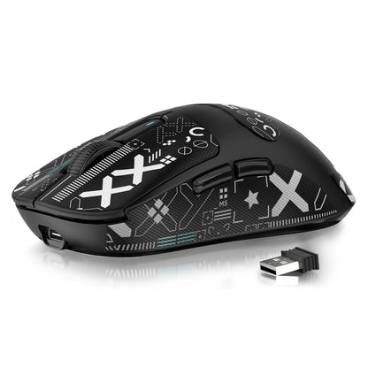 Mouse gaming wireless leggero ATTACK SHARK X3, 49g, tri-mode, sensore PAW3395 da 26K DPI, autonomia di 200h, 5 pulsanti programmabili