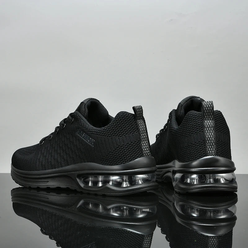 Chaussures de course pour homme, chaussures de sport de plein air, chaussures de tennis décontractées en mesh, chaussures de sport légères à lacets pour le jogging et la salle de sport, nouvelles baskets pour homme