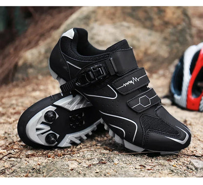 Unisex fietsschoenen met harde zool – 4-seizoenen racefietsschoenen met klikpedalen voor MTB en buitensporten