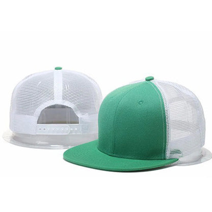 Herren-Kappen, flache Hüte, Hip-Hop-Snapbacks, ausgefallene Baseballkappen mit Nieten, Street-Dance-Kappen, trendige Mesh-Kappen mit Schirm, für Jugendliche, Jungen und Mädchen